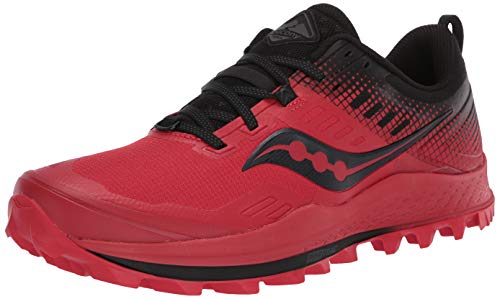 Saucony Peregrine 10 - Zapatillas, Rosso (Black Red), 42 EU