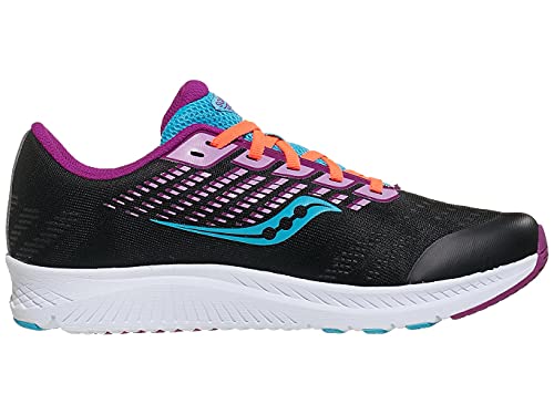 Saucony Ride 13, Zapatillas de Running por niña, Negro (Black/Pink), 38.5 EU