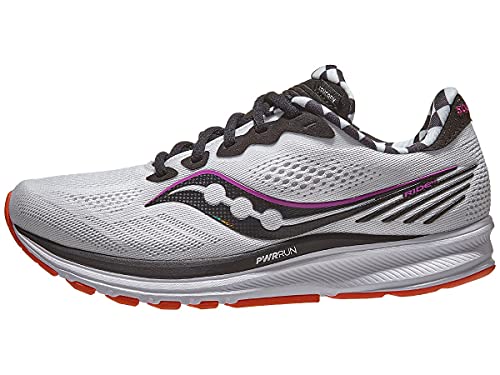 SAUCONY Ride 14 Zapatillas de Carretera para Mujer Blanco 38.5 EU