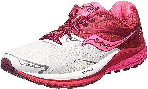 Saucony Ride 9, Zapatillas de Running Mujer, (Rosa/Blanko/Baya Rojo), 37.5 EU