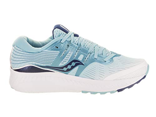 Saucony Ride ISO para mujer, Multicolor (Blanco/Azul), 35 EU