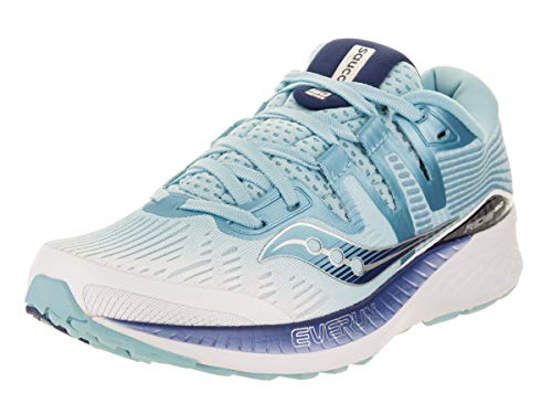 Saucony Ride ISO para mujer, Multicolor (Blanco/Azul), 35 EU