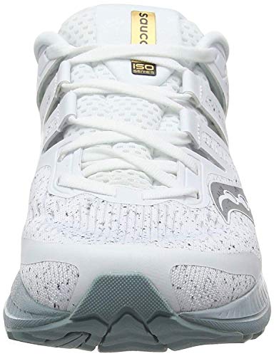 Saucony Ride ISO, Zapatillas de Entrenamiento Hombre, Blanco (White 40), 47 EU