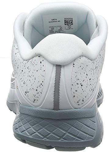 Saucony Ride ISO, Zapatillas de Entrenamiento Hombre, Blanco (White 40), 47 EU