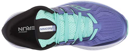 Saucony Ride ISO, Zapatillas de Entrenamiento Mujer, Morado (Violet/Black/Aqua 035), 38 EU