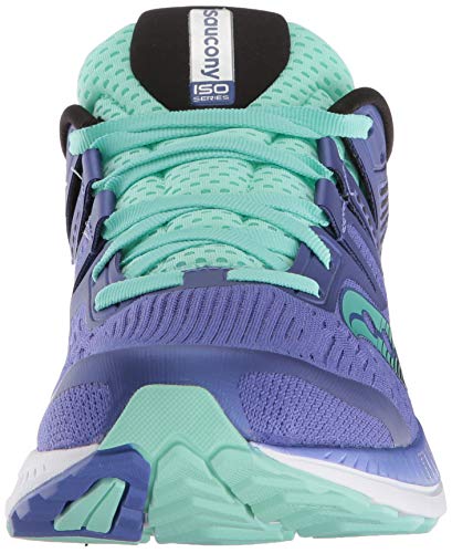 Saucony Ride ISO, Zapatillas de Entrenamiento Mujer, Morado (Violet/Black/Aqua 035), 38 EU