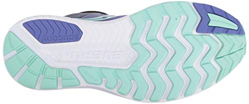 Saucony Ride ISO, Zapatillas de Entrenamiento Mujer, Morado (Violet/Black/Aqua 035), 38 EU