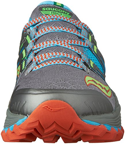 Saucony S10325-1, Zapatillas de Running Mujer, (Gris/Azulado/Najanja/Verde), 37.5 EU