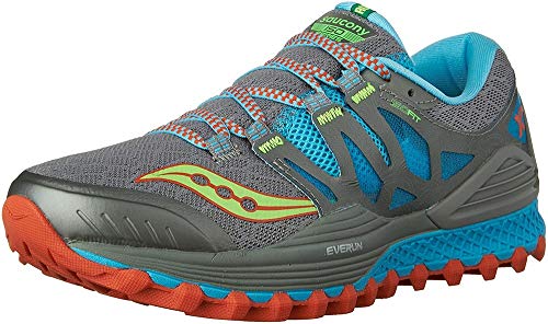Saucony S10325-1, Zapatillas de Running Mujer, (Gris/Azulado/Najanja/Verde), 37.5 EU