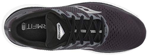 Saucony Triumph 18, Zapatillas para Carreras de montaña Hombre, Charcoal/White, 42.5 EU