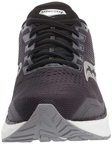 Saucony Triumph 18, Zapatillas para Carreras de montaña Hombre, Charcoal/White, 42.5 EU