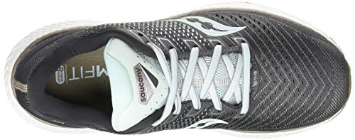 Saucony Triumph 18, Zapatillas para Carreras de montaña Mujer, Charcoal/Sky, 37.5 EU