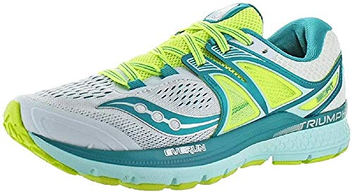 Saucony Triumph ISO 3, Zapatillas de Running Hombre, (Verde Azulado/Blanco/Limón Amarillo), 38 EU