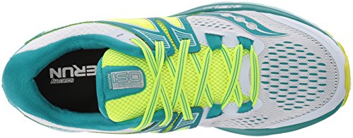 Saucony Triumph ISO 3, Zapatillas de Running Hombre, (Verde Azulado/Blanco/Limón Amarillo), 38 EU