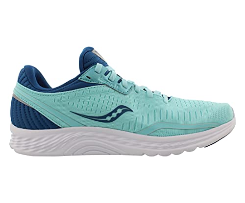 Saucony Women's S10551-25 Kinvara 11 Running Shoe, Aqua/Blue - 11 M US