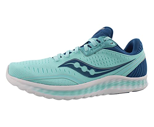 Saucony Women's S10551-25 Kinvara 11 Running Shoe, Aqua/Blue - 11 M US