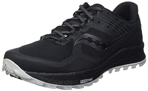 Saucony Xodus 10 Black, Zapatillas para Carreras de montaña Hombre, Noir Noir Mat, 42 EU