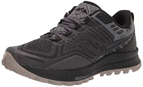 Saucony Xodus 11, Zapatillas para Carreras de montaa Hombre, Negro, 42.5 EU