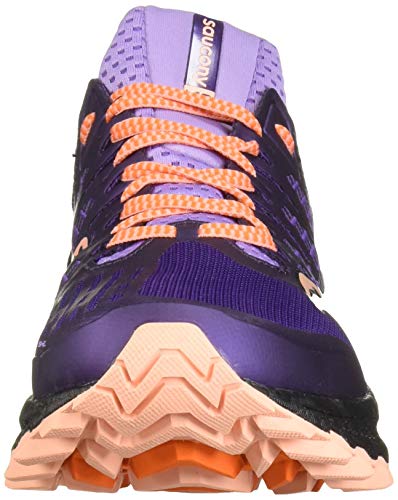 Saucony Xodus ISO 3, Zapatillas de Trail Running Mujer, Morado (Púrpura 37), 37 EU