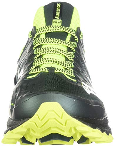 Saucony Xodus ISO 3, Zapatillas Hombre, Verde Amarillo, 43 EU