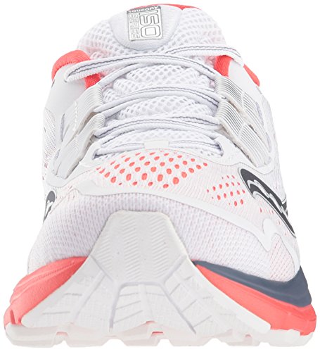 Saucony Zealot Iso 3 - Zapatillas de running para mujer, blanco (Blanco/Rojo), 36 EU