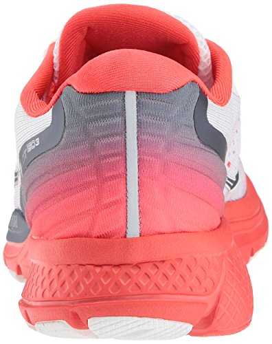 Saucony Zealot Iso 3 - Zapatillas de running para mujer, blanco (Blanco/Rojo), 36 EU