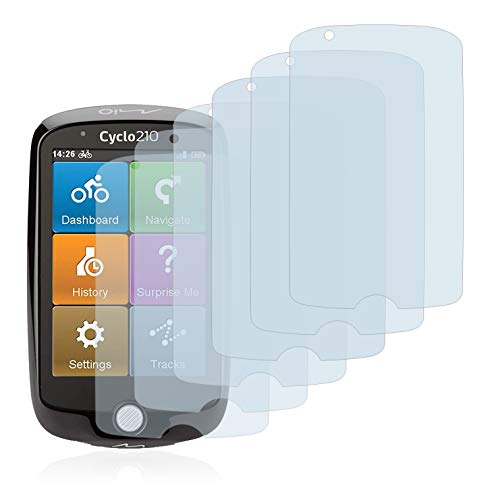 savvies Protector Pantalla Compatible con Mio Cyclo 210 (6 Unidades) Película Ultra Transparente