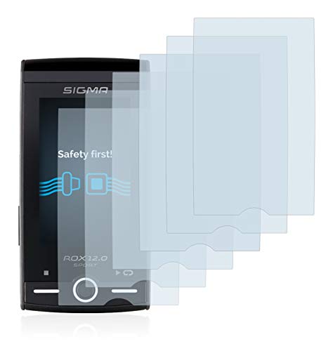 savvies Protector Pantalla Compatible con Sigma ROX 12.0 Sport (6 Unidades) Película Ultra Transparente