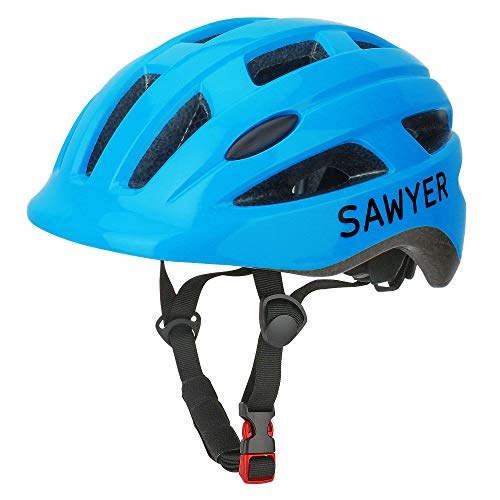 Sawyer Bikes - Casco Infantil Ajustable Niños - Bicicleta/Patinete (Azul)