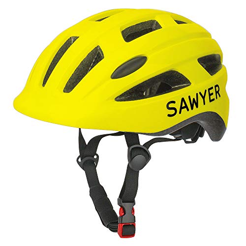 Sawyer Bikes - Casco Infantil AjustableNiños - Bicicleta/Patinete (Amarillo)