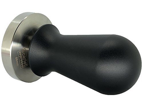 'Scarlet "Perfetto Espresso Tamper kalibiriert 40lbs maciza con mango negro aluminio anodizado acero inoxidable para cafeteras, modelo pesado), negro, 41MM