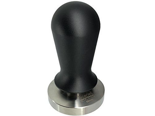 'Scarlet "Perfetto Espresso Tamper kalibiriert 40lbs maciza con mango negro aluminio anodizado acero inoxidable para cafeteras, modelo pesado), negro, 41MM