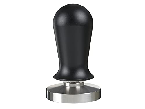 'Scarlet "Perfetto Espresso Tamper kalibiriert 40lbs maciza con mango negro aluminio anodizado acero inoxidable para cafeteras, modelo pesado), negro, 41MM