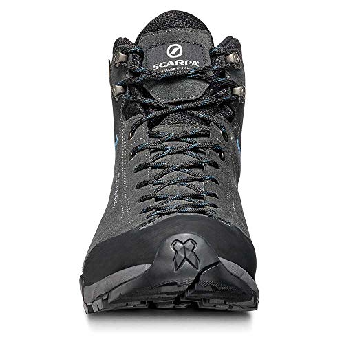 Scarpa Mojito Hike GTX, Botas de Senderismo Hombre, Shark-Lake Blue Gore-Tex HKA Salix, 45 EU