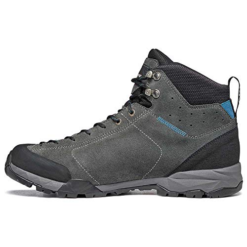 Scarpa Mojito Hike GTX, Botas de Senderismo Hombre, Shark-Lake Blue Gore-Tex HKA Salix, 45 EU