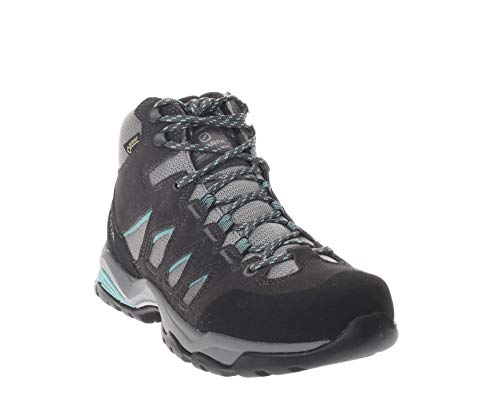 Scarpa Moraine Mid GTX WMN, Botas de Senderismo Mujer, MIDGRAY-Storm Gray-Lagoon Green Gore-Tex GT DYNATECH, 36 EU