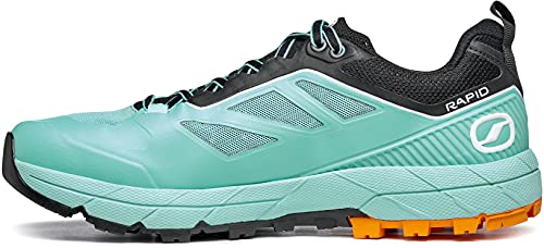 Scarpa Rapid WMN, Zapatillas de Senderismo Mujer, Aqua-Sunny Orange ARSA Agility, 40 EU