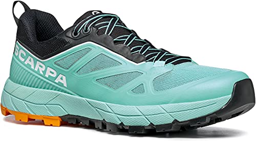 Scarpa Rapid WMN, Zapatillas de Senderismo Mujer, Aqua-Sunny Orange ARSA Agility, 40 EU