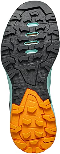 Scarpa Rapid WMN, Zapatillas de Senderismo Mujer, Aqua-Sunny Orange ARSA Agility, 40 EU