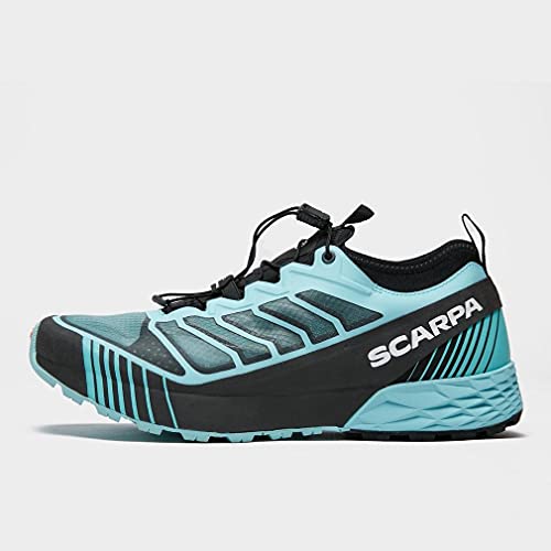 Scarpa RIBELLE Run WMN, Zapatillas de Trail Running Mujer, Aqua-Black ARSFW Speed Force, 41 EU