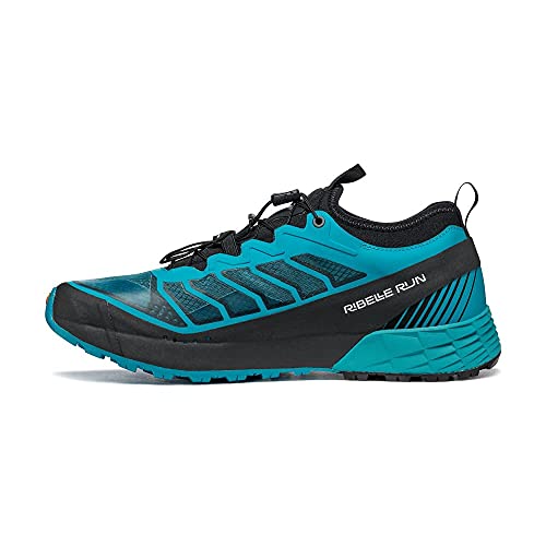 Scarpa RIBELLE Run, Zapatillas de Trail Running Hombre, Azure-Black ARSF Speed Force, 45 EU