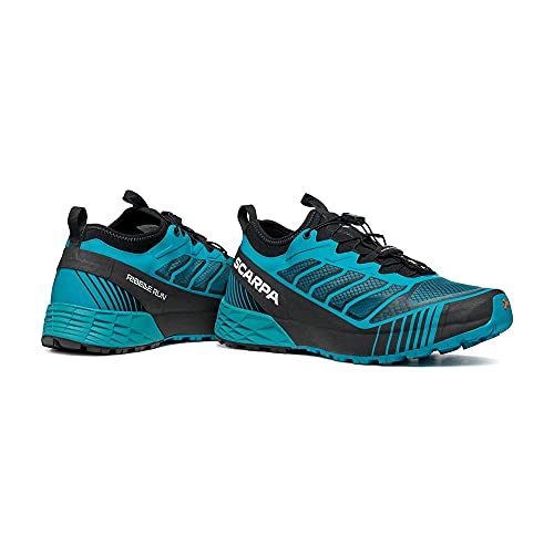 Scarpa RIBELLE Run, Zapatillas de Trail Running Hombre, Azure-Black ARSF Speed Force, 45 EU