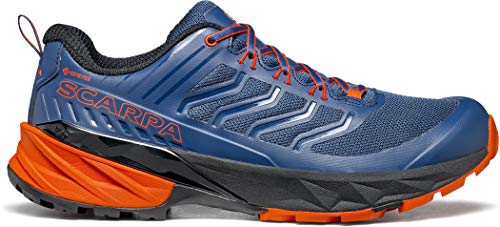 Scarpa Rush GTX, Zapatillas de Trail Running Hombre, Blue-Fiesta Gore_Tex SHC Free-Dome, 46 EU