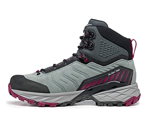 Scarpa Rush Trek WMN GTX - Botas de senderismo impermeables para mujer con Goretex, Conifer Raspberry, 38 EU