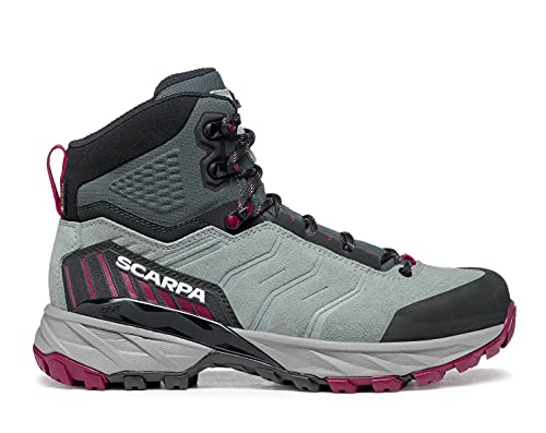 Scarpa Rush Trek WMN GTX - Botas de senderismo impermeables para mujer con Goretex, Conifer Raspberry, 38 EU