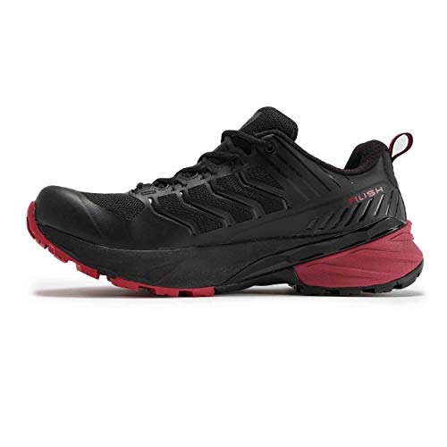 Scarpa Rush WMN, Zapatillas de Trail Running Mujer, Black-Cherry SHC Free-Dome, 39 EU