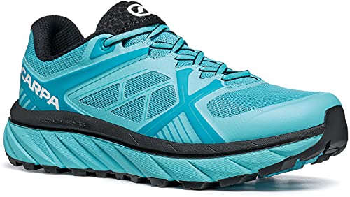 Scarpa SPIN Infinity WMN, Zapatillas de Trail Running Mujer, Atoll-Scuba Blue ARSFW Velox Cross, 37 EU