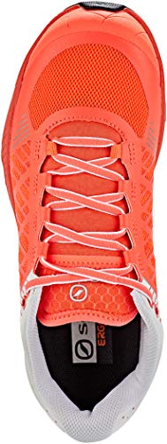 Scarpa SPIN Ultra WMN, Zapatillas de Trail Running Mujer, Bright Red-White ARS6 Velox MAX LB, 37 EU