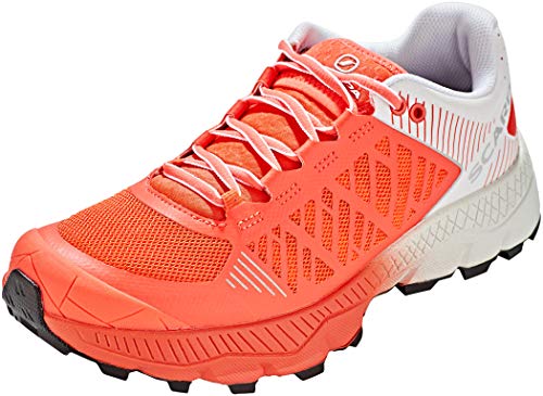 Scarpa SPIN Ultra WMN, Zapatillas de Trail Running Mujer, Bright Red-White ARS6 Velox MAX LB, 37 EU