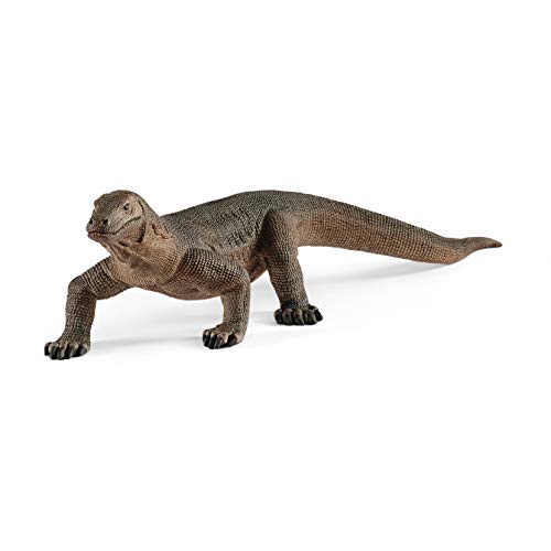 Schleich- Figura de Dragón de Komodo, Colección Wild Life, 15.60 cm (14826)